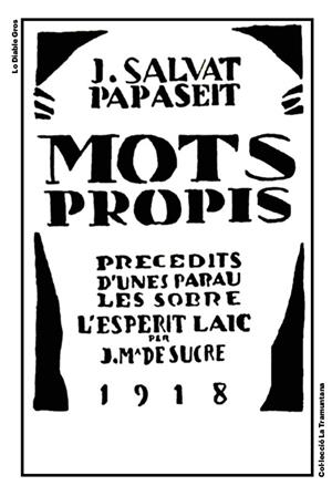 MOTS PROPIS | 9788412820409 | PAPASSEIT, JOAN-SALVAT