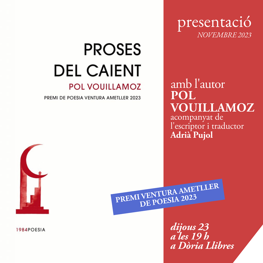 Presentació Proses del Caient #PremiVenturaAmetller2023 - 