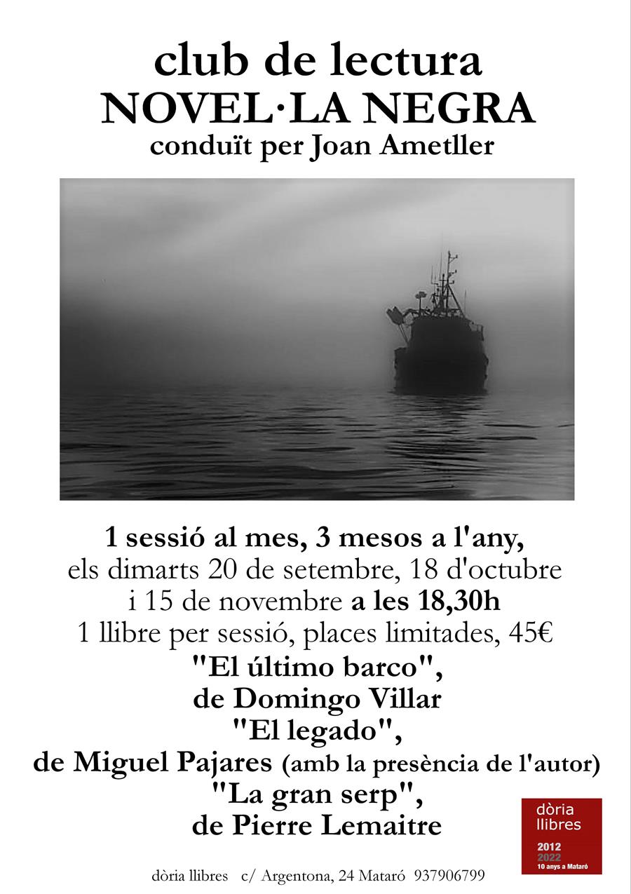 CLUB DE LECTURA DE NOVEL·LA NEGRA - 