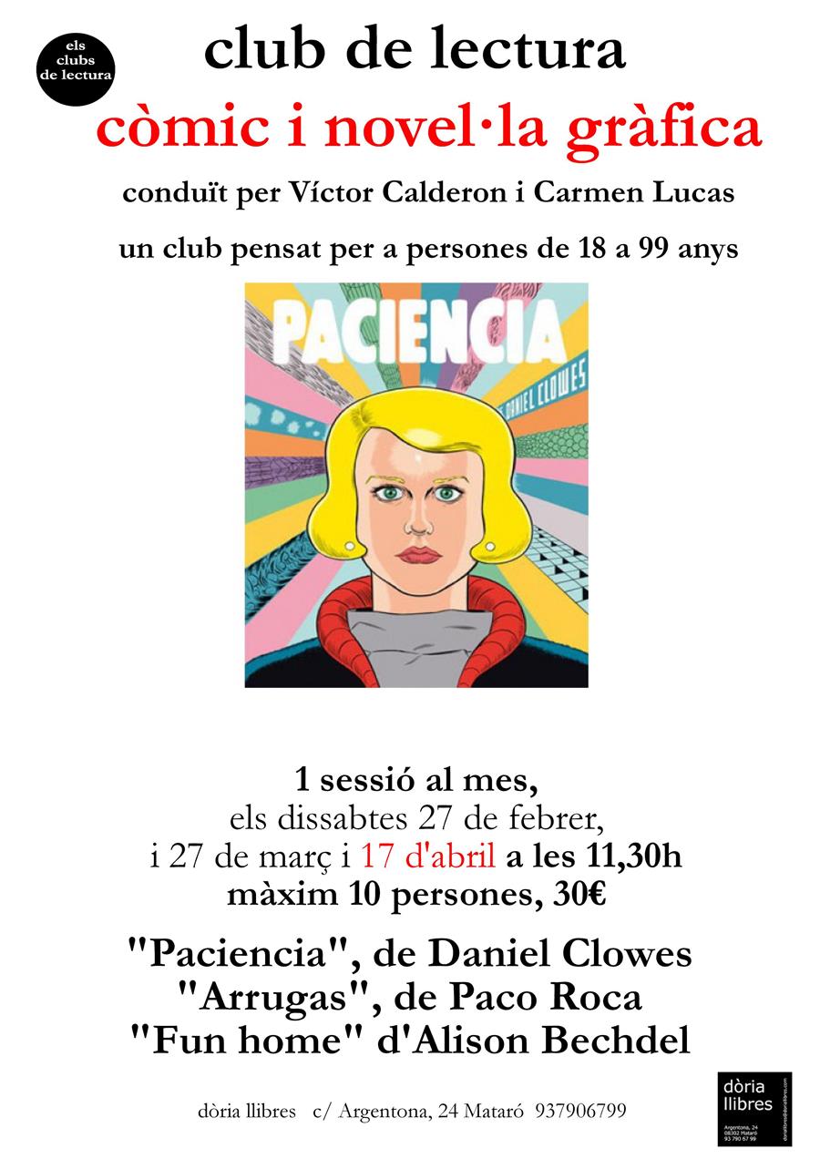 CLUB DE LECTURA CÒMIC I NOVEL.LA GRÀFICA - 