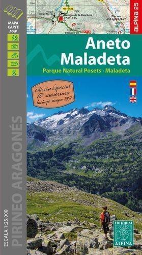 ANETO MALADETA 1:25.000 -ALPINA | 9788480908610