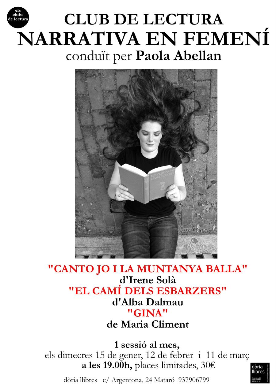 CLUB DE LECTURA. NARRATIVA EN FEMENÍ - 