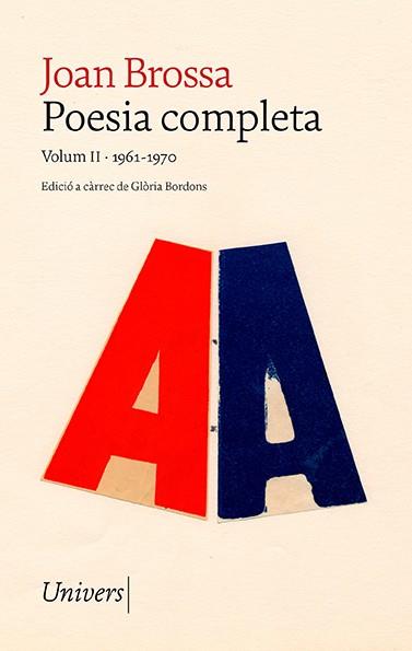 POESIA COMPLETA VOLUM II 1961-1970 | 9788418887352 | BROSSA, JOAN