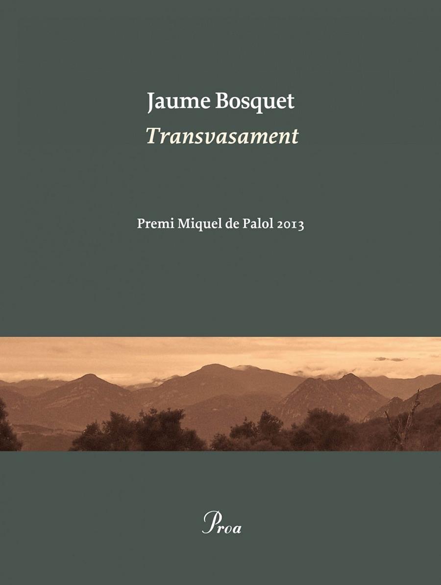 TRANSVASAMENT | 9788475884752 | JAUME BOSQUET