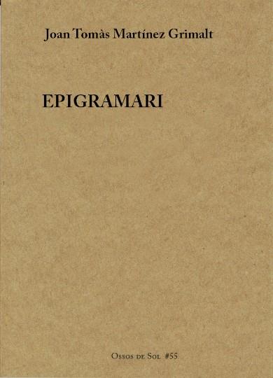 EPIGRAMARI | 9788412220650 | MARTÍNEZ GRIMALT, JOAN TOMÀS