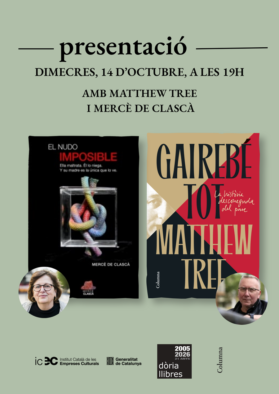 Presentem "Gairebé tot" de Matthew Tree i "El nudo imposible" de Mercè de Clascà  - 