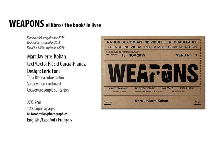 WEAPONS | 9788461743858 | KOHAN, MARC JAVIERRE