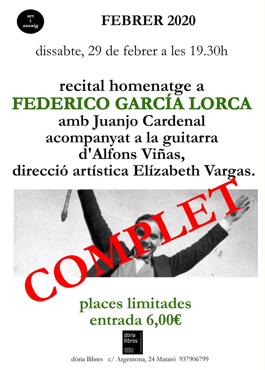 RECITAL HOMENATGE A FEDERICO GARCÍA LORCA - 