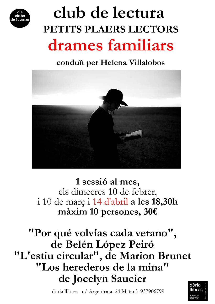 CLUB DE LECTURA PETITS PLAERS LECTORS DRAMES FAMILIARS - 