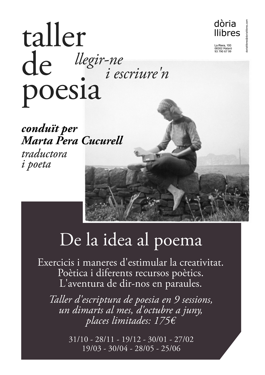 Taller de poesia: llegir-ne i escriure'n - 