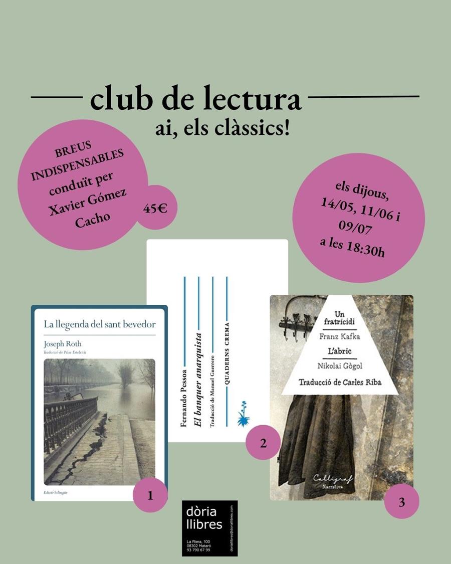Club de lectura BREUS INDISPENSABLES: Ai, els clàssics!  - 