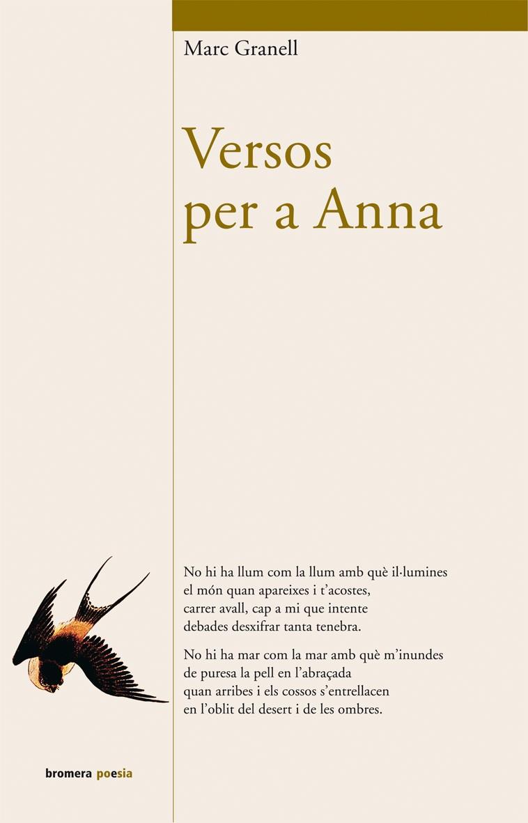 VERSOS PER A ANNA | 9788476607862 | GRANELL RODRÍGUEZ, MARC