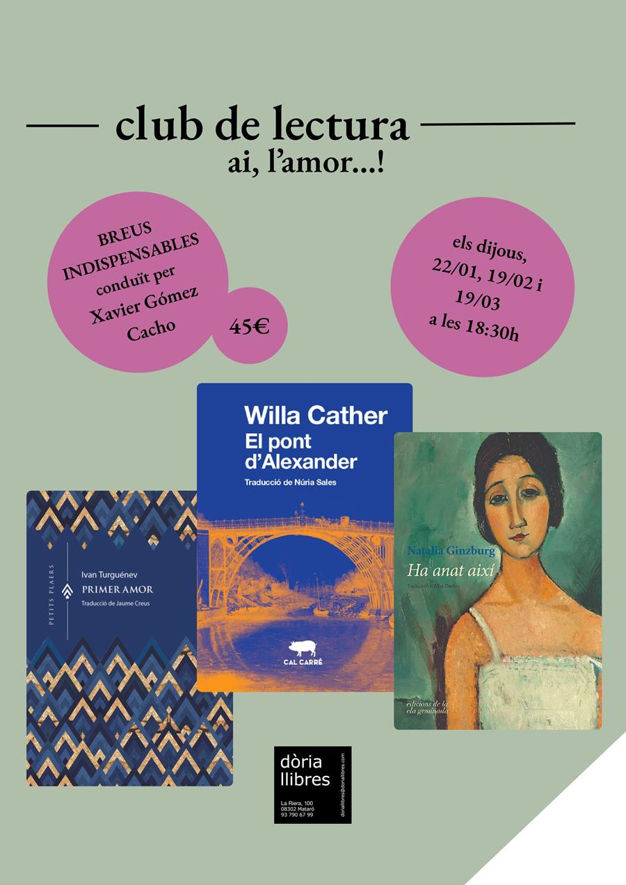 club de lectura breus indispensables, ai, l'amor...! - 