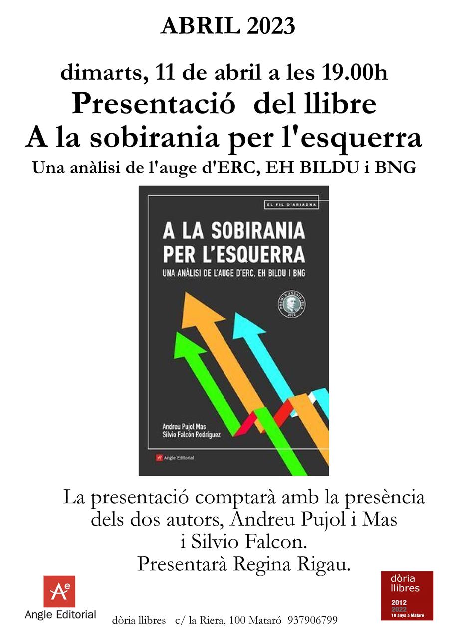 "A la sobirania per l'esquerra" - 