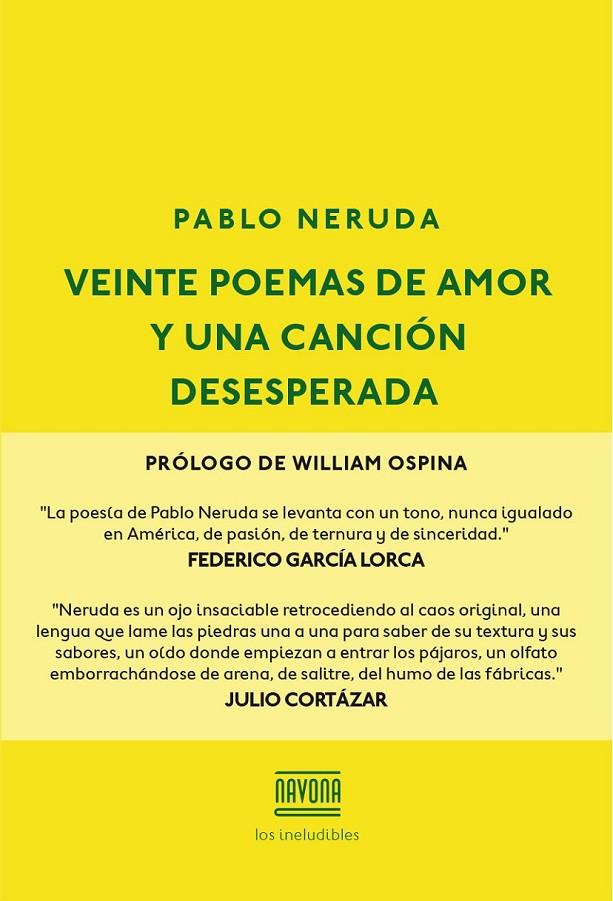 VEINTE POEMAS DE AMOR Y UNA CANCIÓN DESESPERADA | 9788416259595