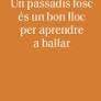 UN PASSADÍS FOSC ÉS UN BON LLOC PER APRENDRE A BALLAR | 9791399176810 | MERSAL, IMAN