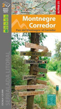 MONTNEGRE CORREDOR 1:25.000 -ALPINA | 9788480909037