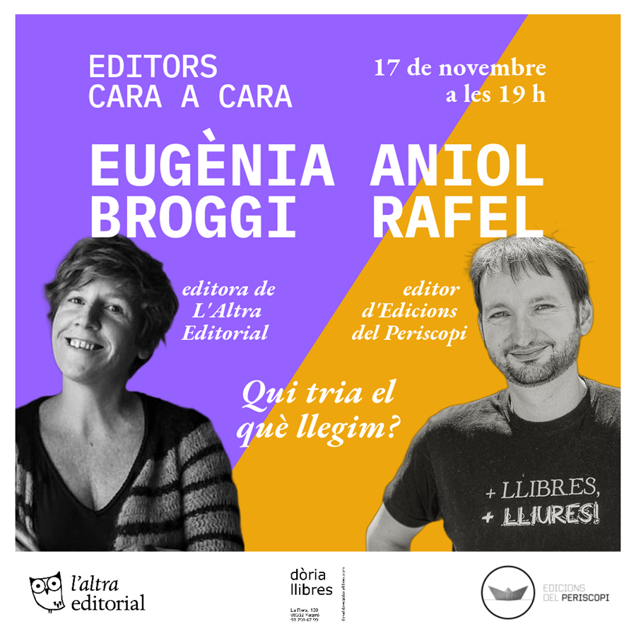Editors Cara a cara Eugènia Broggi vs. Aniol Rafel - 