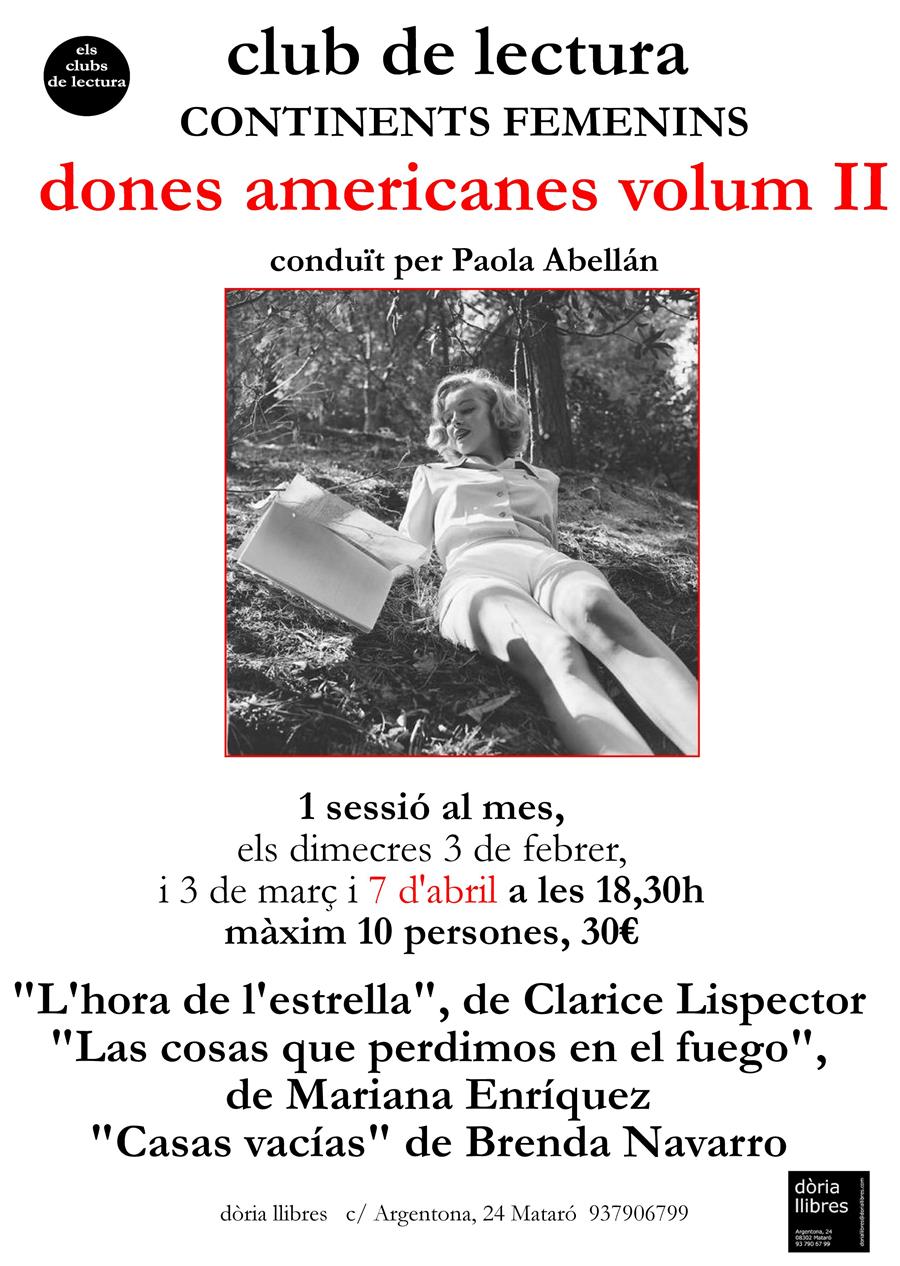 CLUB DE LECTURA CONTINENTS FEMENINS DONES AMERICANES VOLUM II - 
