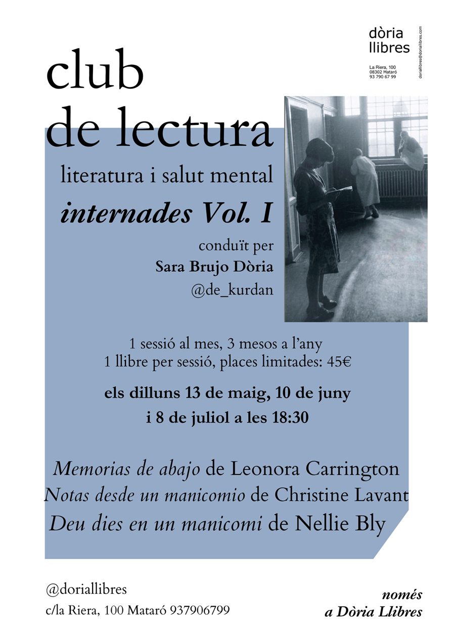 Club de lectura de literatura i salut mental amb Sara Brujo Dòria | 147458