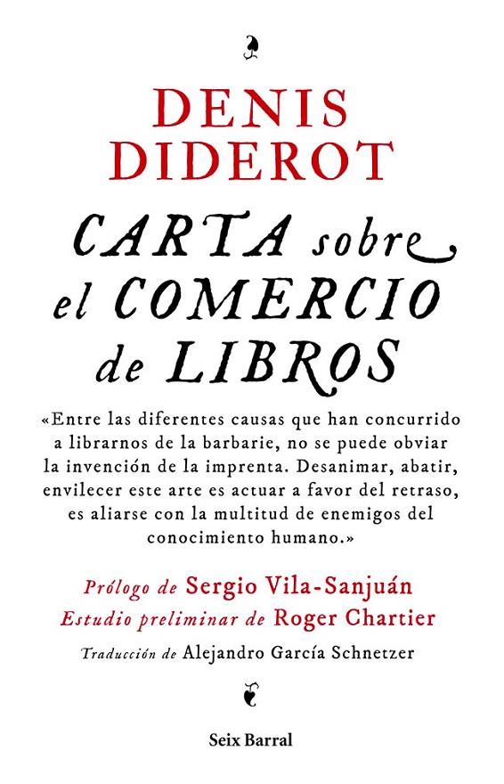 CARTA SOBRE EL COMERCIO DE LIBROS | 9788432214820 | DENIS DIDEROT