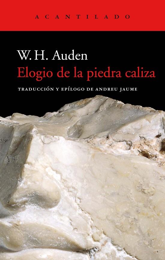 ELOGIO DE LA PIEDRA CALIZA | 9788418370137 | AUDEN, W. H.