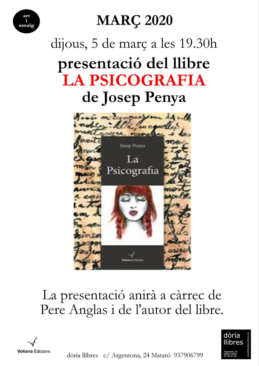 PRESENTACIÓ DEL LLIBRE "LA PSICOGRAFIA" DE JOSEP PENYA - 