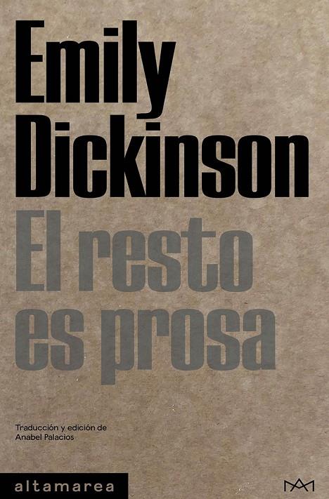 EL RESTO ES PROSA | 9788419583192 | DICKINSON, EMILY