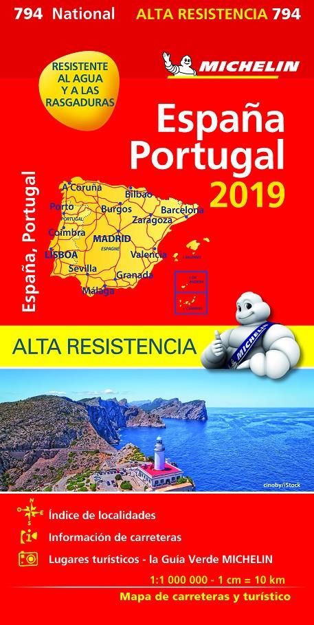 MAPA NATIONAL ESPAÑA - PORTUGAL "ALTA RESISTENCIA" | 9782067236943 | VARIOS AUTORES