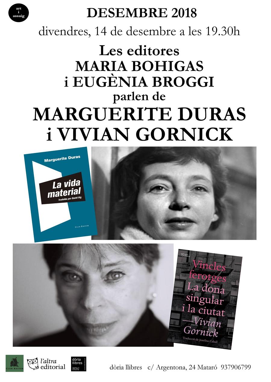 Marguerite Duras & Vivian Gornick - 