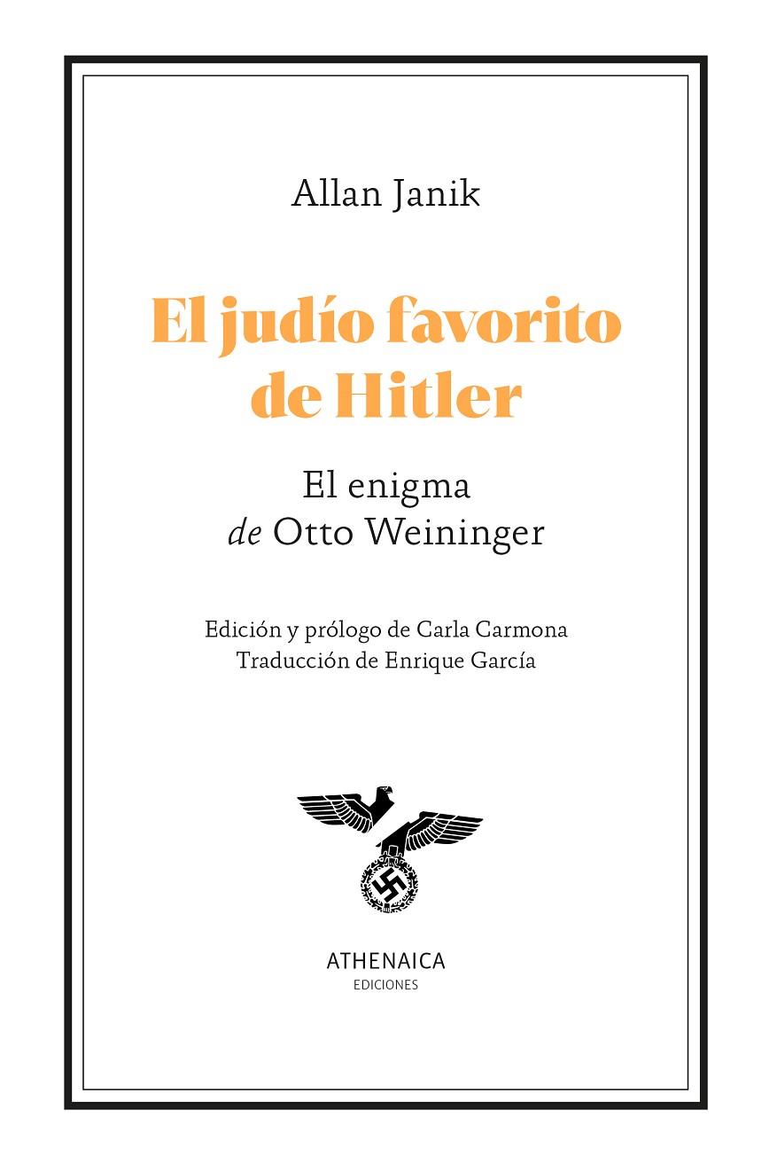 EL JUDÍO FAVORITO DE HITLER | 9788419874054 | JANIK, ALLAN