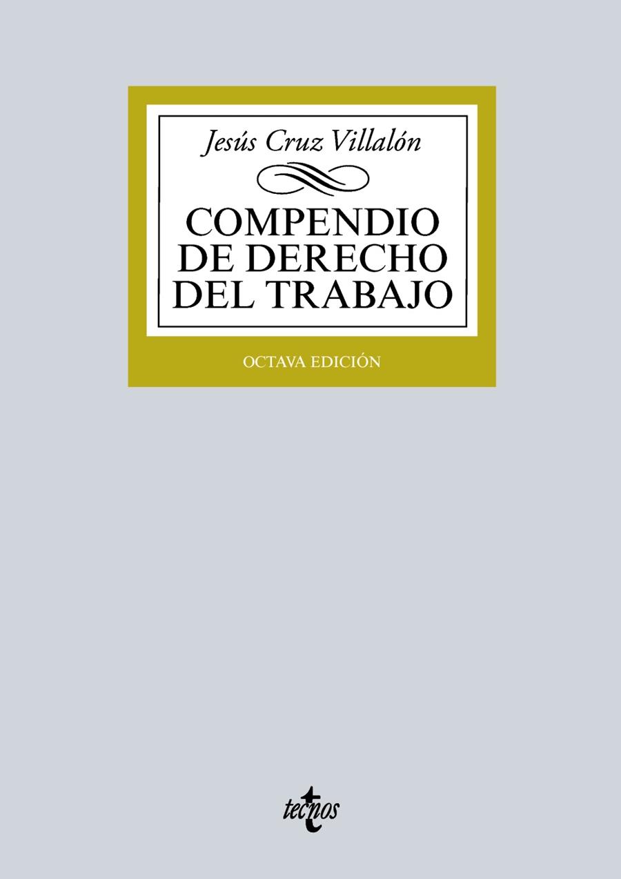 COMPENDIO DE DERECHO DEL TRABAJO | 9788430966523 | CRUZ VILLALÓN, JESÚS