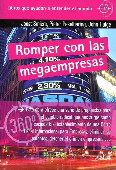ROMPER CON LAS MEGAEMPRESAS | 9788417341640 | SMIERS, JOOST/PEKELHARING, PIETER/HUIGE, JOHN