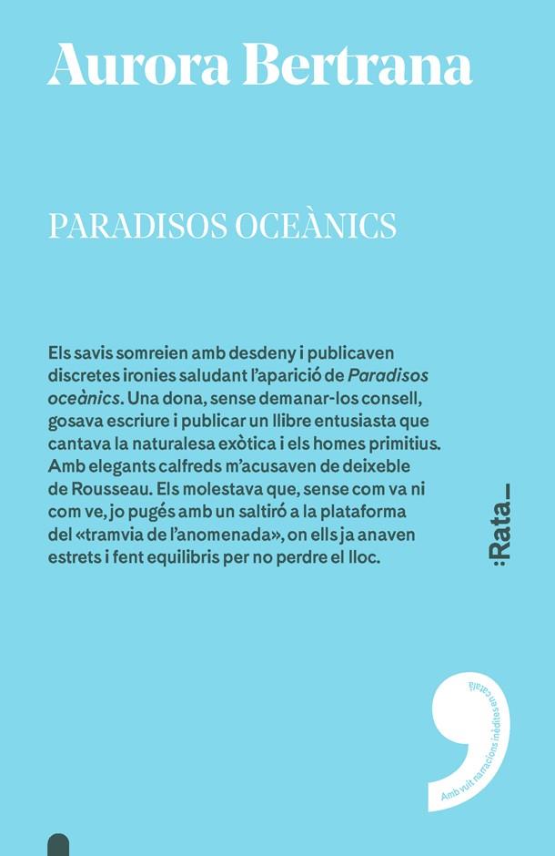 PARADISOS OCEÀNICS | 9788416738335 | AURORA BERTRANA