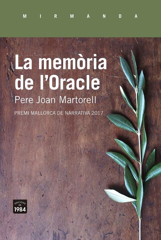 LA MEMÒRIA DE L'ORACLE | 9788416987375 | MARTORELL CASTELLÓ, PERE JOAN