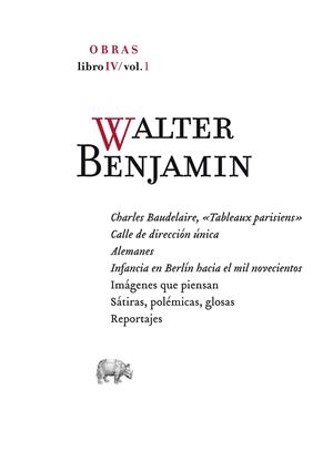 OBRA COMPLETA. LIBRO IV-1 | 9788496775770 | BENJAMIN, WALTER