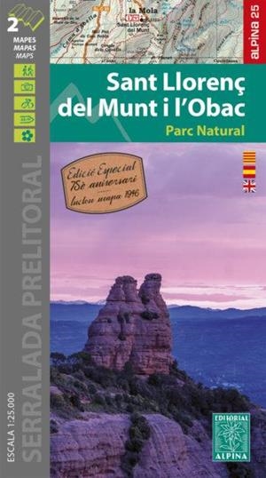 SANT LLORENÇ DEL MUNT I L'OBAC 1:25.000 -ALPINA | 9788480908573