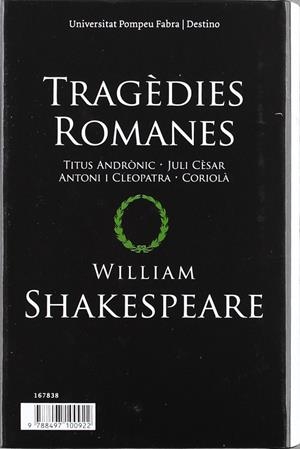 TRAGÈDIES III | 9788497100922 | SHAKESPEARE, WILLIAM/TODÓ, LLUÍS MARIA