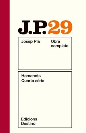 HOMENOTS. QUARTA SÈRIE | 9788497101691 | PLA, JOSEP