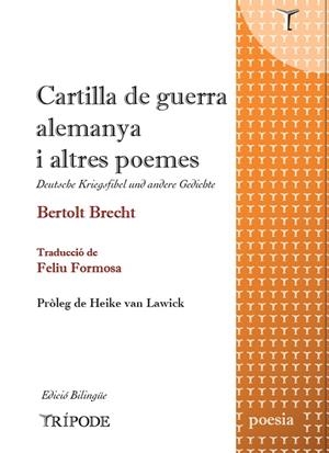 CARTILLA DE GUERRA ALEMANYA I ALTRES POEMES | 9788412920888 | BRECHT, BERTOLT
