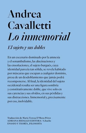 LO INMEMORIAL | 9789878969404 | CAVALLETTI, ANDREA