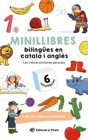 MINILLIBRES BILINGÜES EN CATALÀ I ANGLÈS - LES MEVES PRIMERES PARAULES | 9788419912459 | DEL PIRATA, EDICIONS