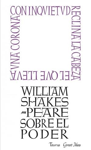 SOBRE EL PODER | 9788430600274 | SHAKESPEARE,WILLIAM