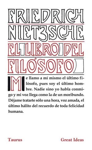 EL LIBRO DEL FILÓSOFO | 9788430602216 | NIETZSCHE, FRIEDRICH