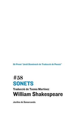 SONETS | 9788497663823 | WILLIAM SHAKESPEARE/TXEMA MARTÍNEZ ING