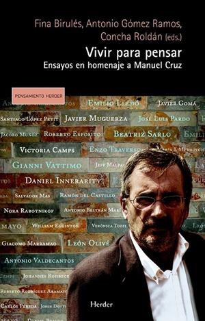 VIVIR PARA PENSAR | 9788425431227 | ROLDÁN, CONCHA